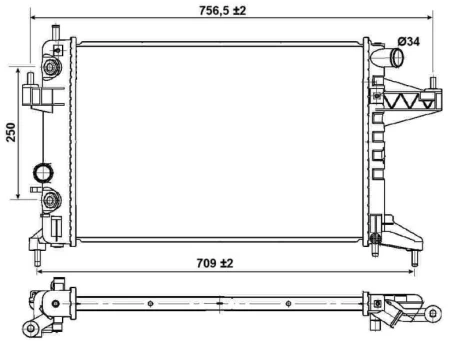 Radiatorius, variklio aušinimas NRF 53035