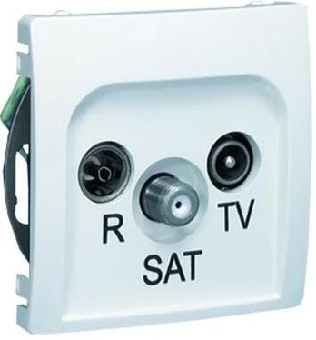 Kontakt-Simon Antenos lizdas BASIC MODULE RTV/SAT gnybtas baltas - BMZAR-SAT1.3/1.01/11