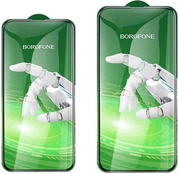 Borofone Apsauginis stiklas BF8 Diamond Armor Full Screen 5D Large Arc for Apple iPhone 17 Pro Max - 10 pieces