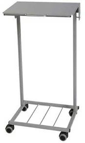 Multiline Affaldsstativ m/låg sølvfarvet 100l