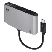 Šakotuvas „Alogic Portable Dock Thunderbolt 3 Station“ / replikatorius (TB3D2DPBL-SGR) kaina