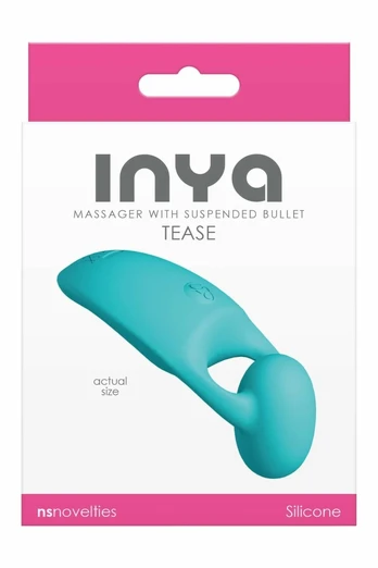 INYA Tease Teal Rechargeable Silicone Massager 9cm Waterproof