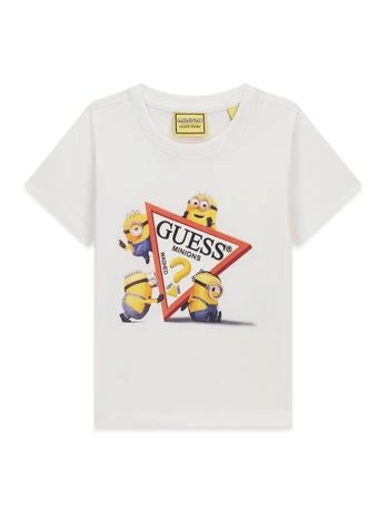 Guess Jeans Marškinėliai N6YI28 K6652 Balta Regular Fit