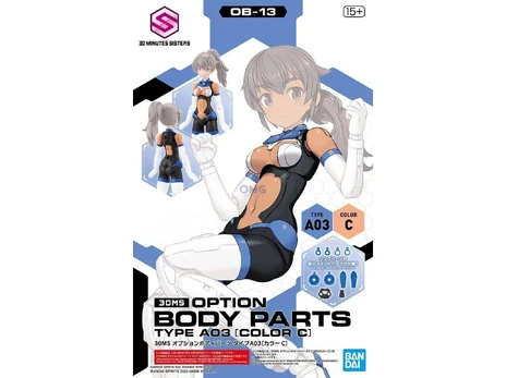 Bandai – 30MS papildomos kėbulo dalys, tipas A03 [C spalva], 62952