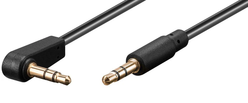 Kabelis MicroConnect Jack 3.5mm - Jack 3.5mm 0.5m juoda (AUDLL05A)