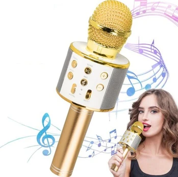žaislinis mikrofonas vakarėliams su bluetooth