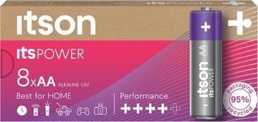 itson itsPOWER battery Alkaline LR6IPO/8CB kaina