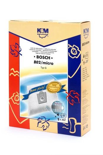 Dulkių siurblio maišelis K&M Bosch B02 Mikro