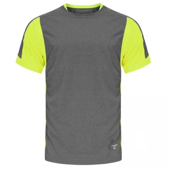 Marškinėliai Breeze, pilka/geltona 4XL, Pesso