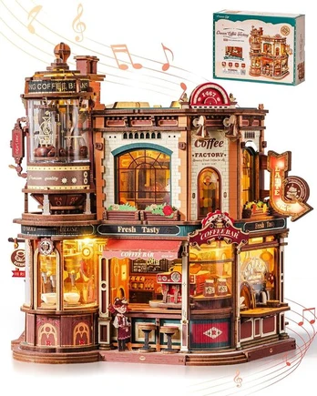 3D medinis mechaninis konstruktorius ROKR Dream Coffee Factory, EAB02, 593 d.