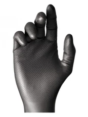 Juodos nitrilinės pirštinės SANTEX Flash Black Power, 50 vnt., M, 8,5 g - M