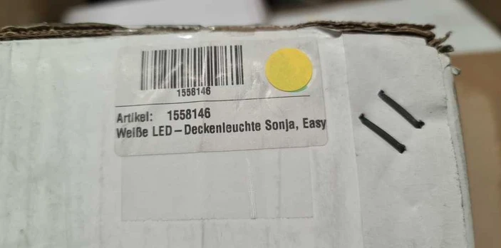 Baltas LED lubinis šviestuvas Sonja, Easydim technologija