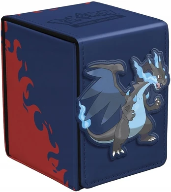Ultra Pro UP - Mega Charizard X Alcove Flip Deck Box for the Pokémon