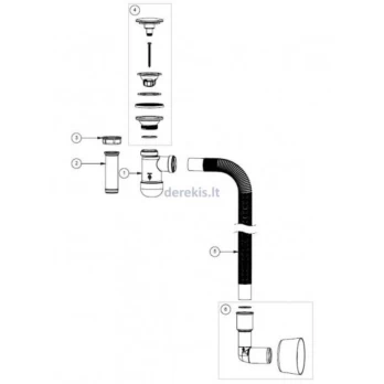 Sifonas KAME AC1411 | KA10588