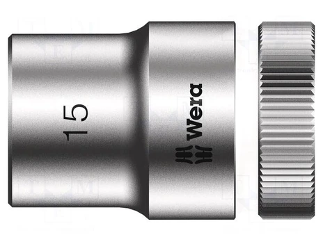 Socket: 6-angles | socket spanner | HEX 15mm | 1/2" | Zyklop