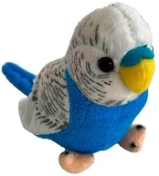Pliušinis žaislas Beppe Zoo Parrot, mėlynas/baltas, 13 cm
