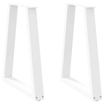 Kavos staliuko kojelės, 2 vnt., balta, 50x(72-73)cm, plienas