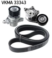 V formos rumbuotas diržas, komplektas SKF VKMA 33343 kaina