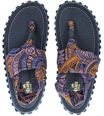 Gumbies Slingback Flip-Flops W G-SB-WN-AZTEC
