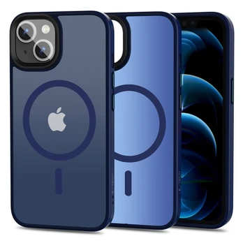 Matinis mėlynas dėklas Apple iPhone 13 telefonui "Tech-Protect Magmat Magsafe"