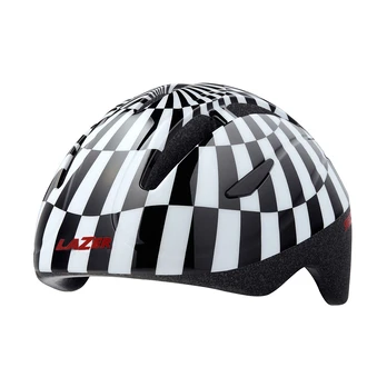 Šalmas Lazer Bob+, 46-52 cm, (juodas/baltas)
