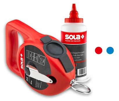 SOLA SZNUREK TRASERSKI 30m CLG 30 SET B + KREDA mėlyna