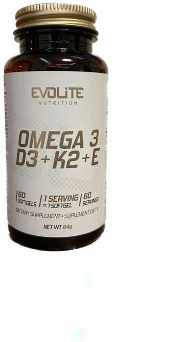 EvoLite Omega 3 + D3 + K2 + E 60 kaps.
