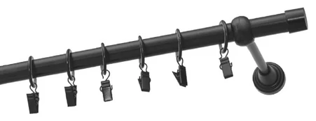 Karnizas Olimp Luna, 200 cm, Ø 19 mm, juoda