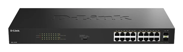Šakotuvas D-Link DGS-1018P/E 18-Port-Gigabit-PoE+-Switch