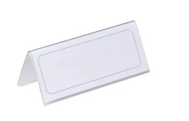 Pastatomos vardinės stalo kortelės Durable, 61/122 x 210 mm, 1 vnt