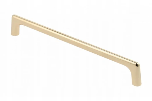 Zamak handle OCTAVIO C = 128 mm shiny auksinis