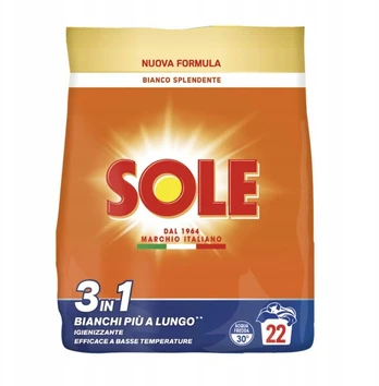Balti skalbimo milteliai Sole 1,1 kg
