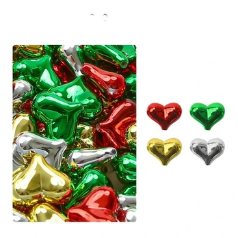 Karoliukai plastikiniai, Heart Shape 10Pcs