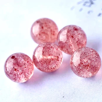 Kvarco karoliukai, 10 mm 5 vnt