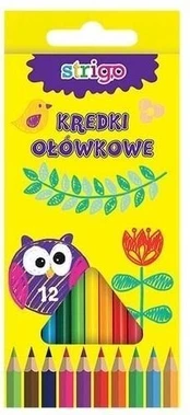 Strigo trikampiai pieštukai 12 spalvų