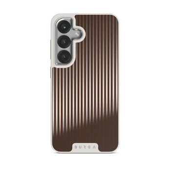 Macchiato - Samsung Galaxy S25 Case, Elite Mirror Light (Magnetic) / Silver