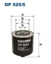 FILTRON OP 525/5 Alyvos filtras
