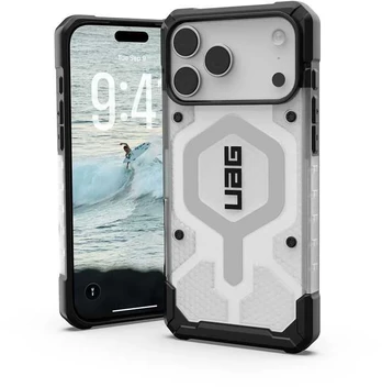 Dėklas UAG Pathfinder Clear Magsafe,Ice/Sidabrinis - iPhone 17 Pro Max