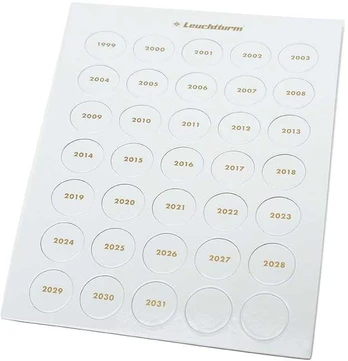 Žetonai metų žymėjimui 1999-2031