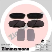 Stabdžių trinkelių rinkinys, diskinis stabdys ZIMMERMANN 23966.165.1 kaina