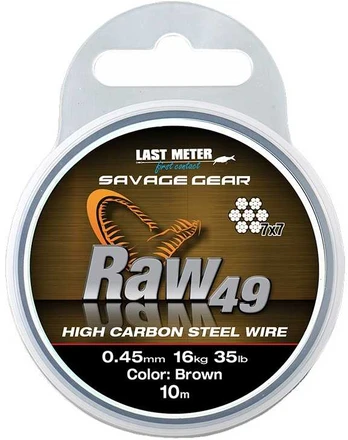 Savage Gear Raw49 High Carbon Steel Wire 10m