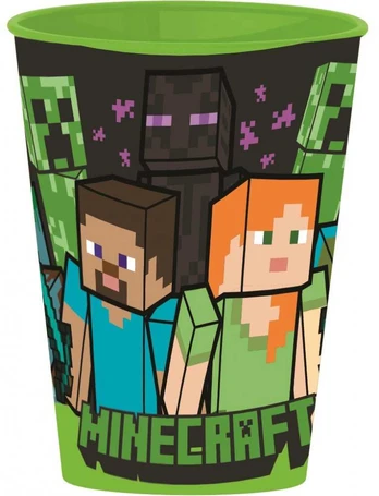 Minecraft Pixelcraft plastikinis puodelis 260 ml