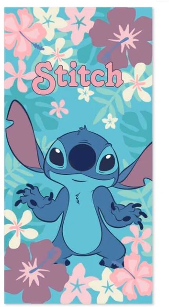 Disney Stitch Flowers cotton beach towel