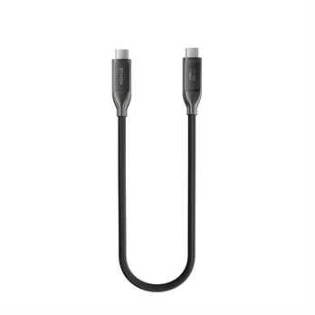 Dėklas Cables Nomad Kevlar kabelis USB4, USB-C to USB-C, 0.3m, carbide V3