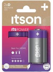 itson itsPOWER battery Alkaline LR20IPO/2CP kaina