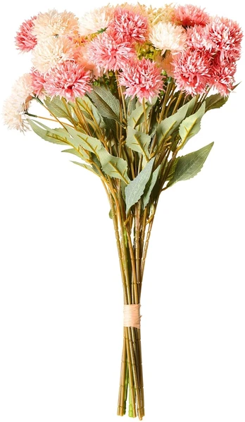 Beliani Dirbtinių gėlių puokštė SILVEIRA 60 cm rausva
