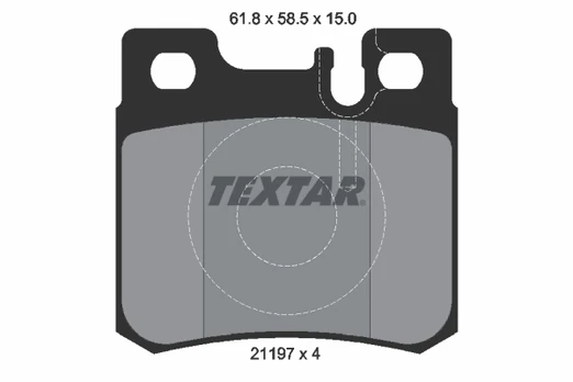 TEXTAR 2119701 Brake pad set