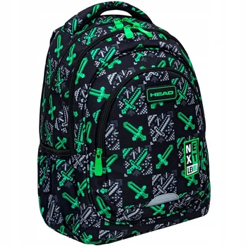 Kuprinė Head „Next Level Game Pixels Green“, 20 l, 3 skyriai