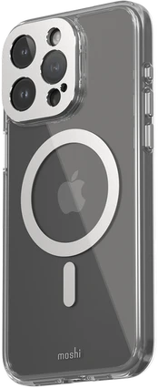 Dėklas Moshi iGlaze for iPhone 15 Pro Max - Lunar Sidabrinis