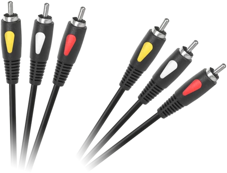 Kabelis 3RCA-3RCA 1,0 m Cabletech Eco-Line